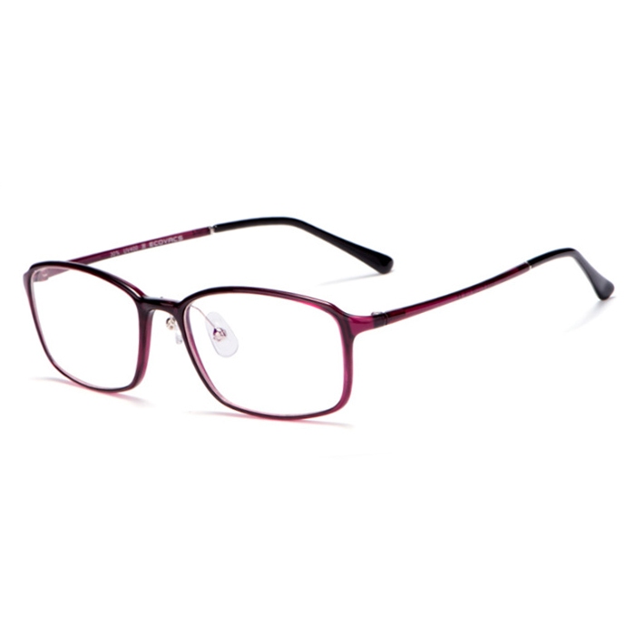 欧杰欧OJO 新款TR90休闲全框眼镜架 透色弹性漆男女款眼镜框 紫色