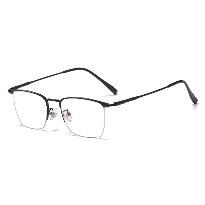 欧杰欧OJO 新款复古合金全框眼镜框 男女通用男女通用 黑色