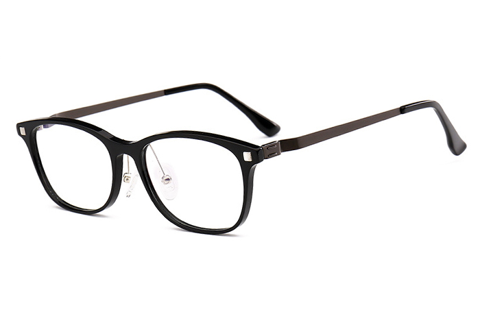 欧杰欧OJO 高档板材时尚眼镜 男女士商务潮流近视眼镜架 黑色