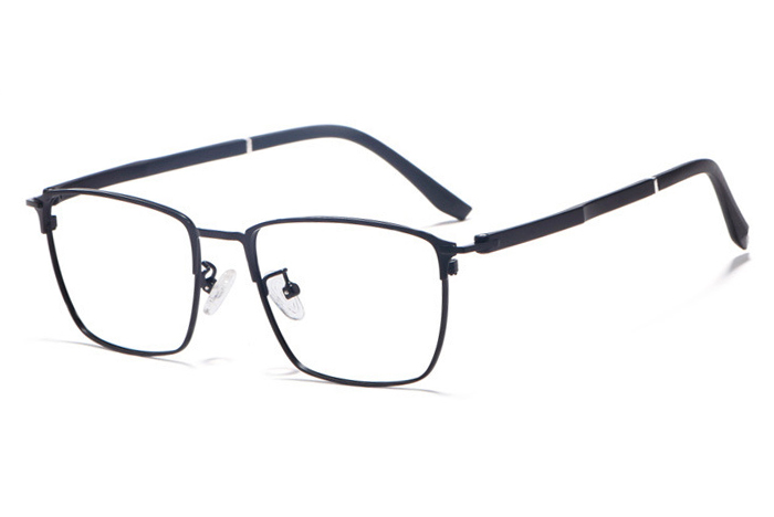 欧杰欧OJO 新款复古全框眼镜架 男女方框金属商务眼镜框 黑色框