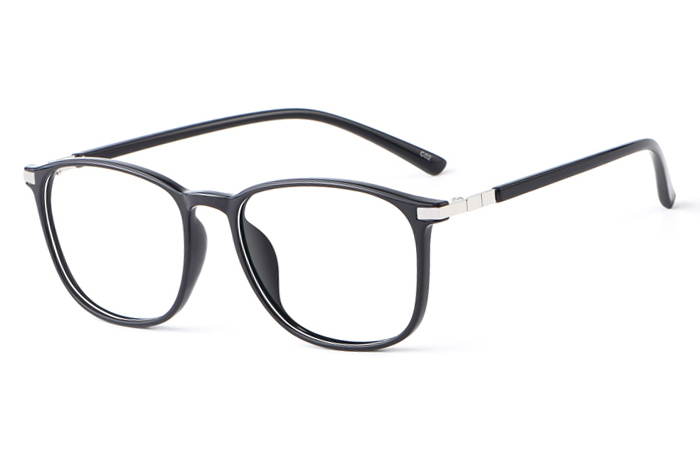 欧杰欧OJO 复古TR90超轻眼镜框 新款透明大框时尚潮流眼镜架 黑色