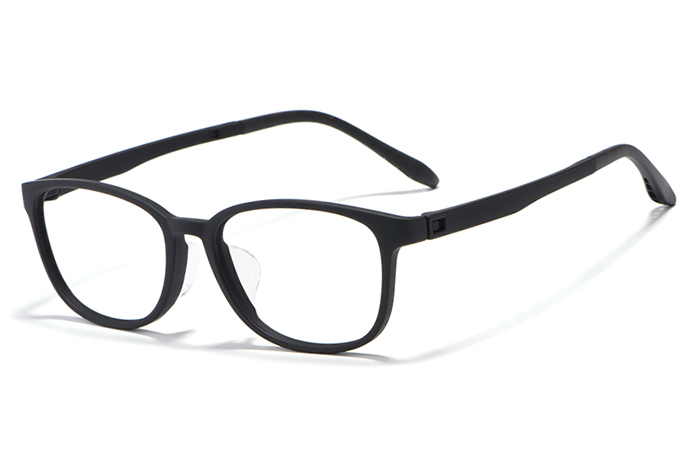 欧杰欧OJO 新款全框TR眼镜架 双色弹性漆男女近视眼镜框 黑色