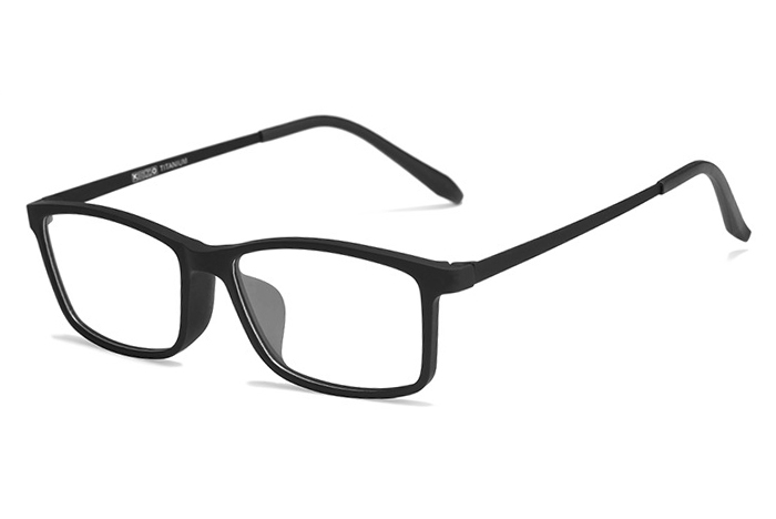 欧杰欧OJO 新款商务眼镜框 精雕TR90超弹合金镜腿眼镜 磨砂黑