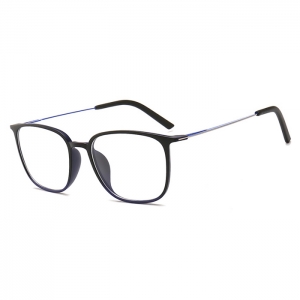 欧杰欧OJO 新款文艺男女简约眼镜框 轻巧韧性大框塑钢眼镜框 蓝色框
