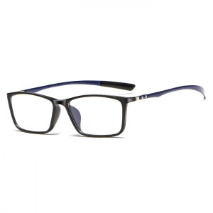 欧杰欧OJO 新款炭纤维眼镜架超 超轻商务舒适全框眼镜框 黑框蓝腿