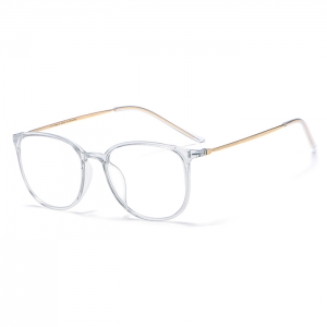 欧杰欧OJO 男女款纯钛近视眼镜架 时尚复古透明眼镜框 透明