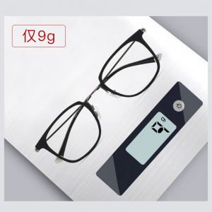 欧杰欧OJO 新款学生时尚眼镜 超轻TR90复古全框近视眼镜架 枪色
