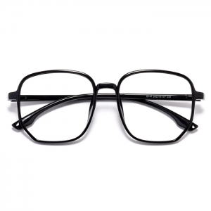欧杰欧OJO 大框网红眼镜框 时尚透明色复古多边形眼镜 透明
