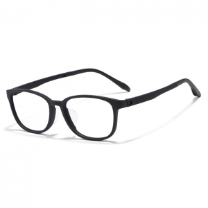 欧杰欧OJO 新款全框TR眼镜架 双色弹性漆男女近视眼镜框 黑红