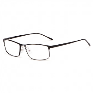 欧杰欧OJO 超轻铝镁合金属眼镜框 男士方框商务近视眼镜框 黑色框