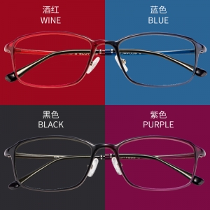 欧杰欧OJO 新款TR90休闲全框眼镜架 透色弹性漆男女款眼镜框 酒红