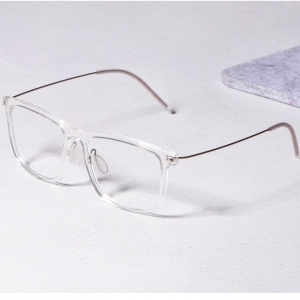欧杰欧OJO 新款小米同款复古防蓝光眼镜 超轻TR防蓝光眼镜框 透蓝色