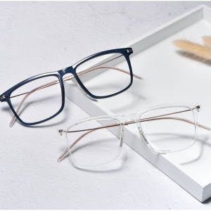 欧杰欧OJO 新款小米同款复古防蓝光眼镜 超轻TR防蓝光眼镜框 透明色