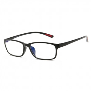 欧杰欧OJO 新款塑钢眼镜框男女全框眼镜 超轻时尚近视眼镜框 砂黑红腿