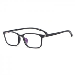 欧杰欧OJO 男士商务运动眼镜 超轻可调TR全框近视眼镜框 黑色