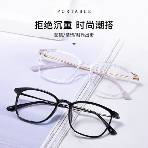 欧杰欧OJO 新款TR镜面眼镜框 复古网红防蓝光眼镜架 透明