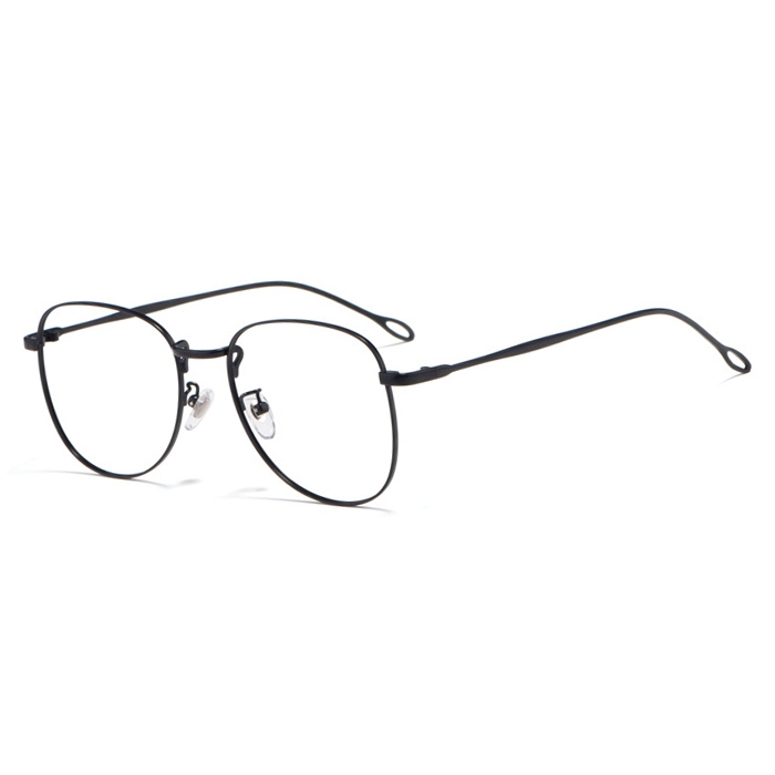 欧杰欧OJO 新款合金复古眼镜架 学生圆框小清新眼镜框 黑色