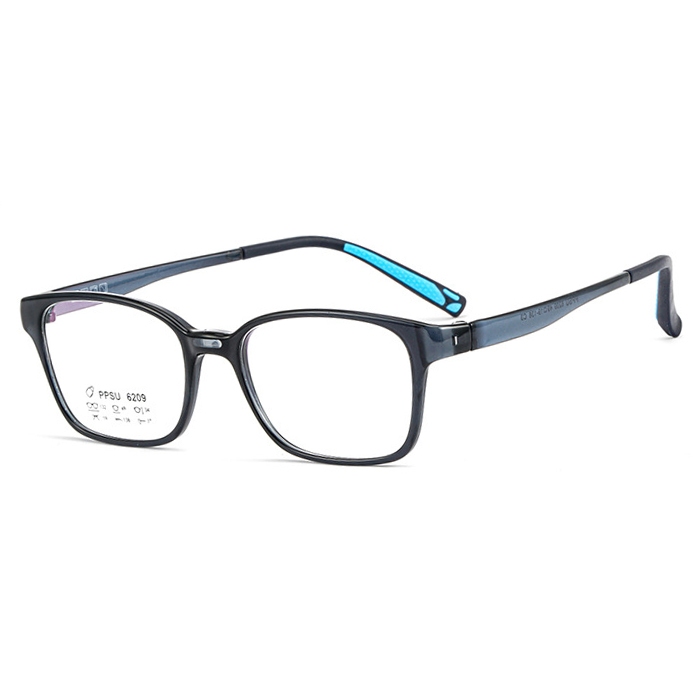 欧杰欧OJO 男女全框塑钢眼镜框 超轻奶瓶材质近视眼镜 墨蓝