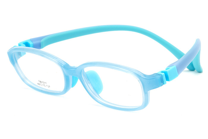 欧杰欧OJO 超轻儿童眼镜架 TR90近视眼镜硅胶镜腿近视眼镜 蓝色