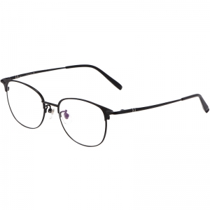 欧杰欧OJO 复古圆形纯钛眼镜架  超轻全框学生近视眼镜 黑色