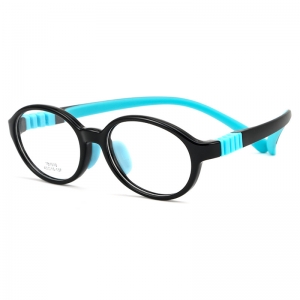 欧杰欧OJO 儿童眼镜超轻眼镜框  TR90舒适可拆硅胶镜腿眼镜架 黑灰