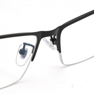 欧杰欧OJO 男士商务金属半框眼镜架框 超轻钛合金眼镜架 蓝色